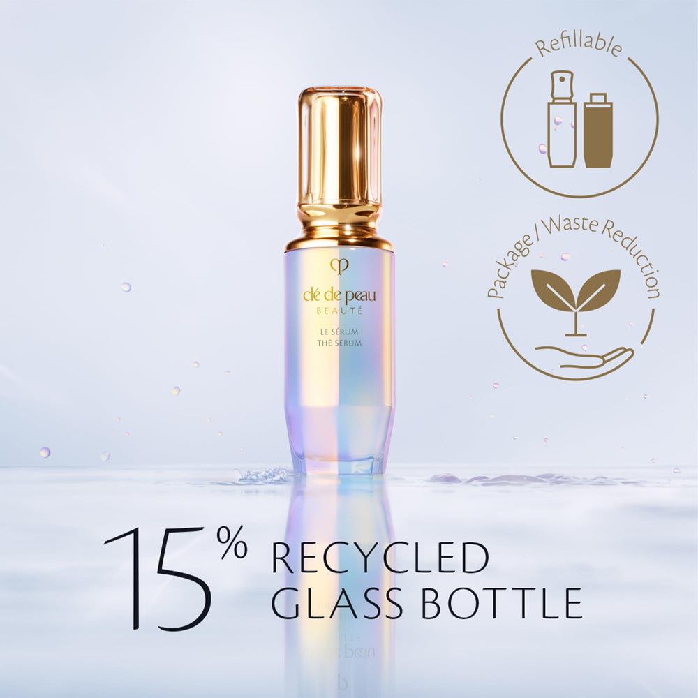 Clé de Peau Beauté The Serum 75mL product shot highlighting glow and plumpness