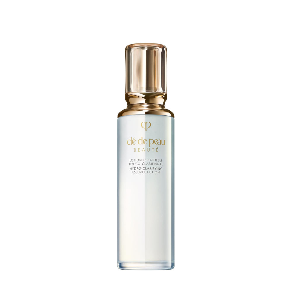 Clé de Peau Hydro-Clarifying Essence Lotion bottle with luxe packaging and hydration