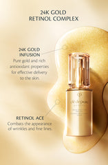 Clé de Peau serum with 24K gold hints at luxe antioxidant boost.