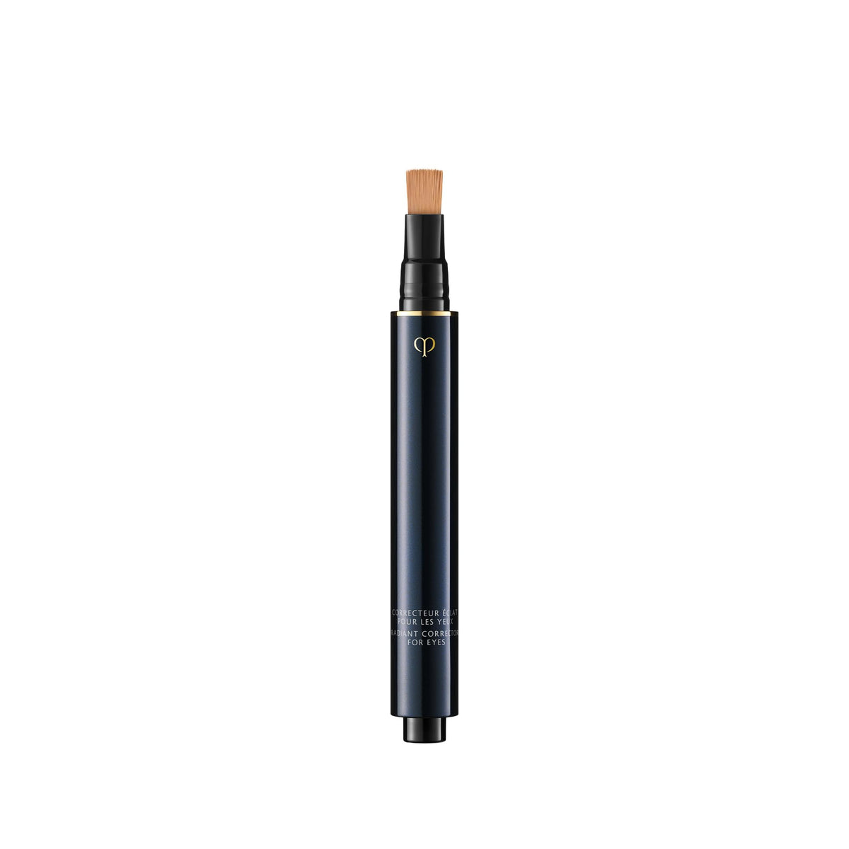 Cle de Peau Radiant Corrector Eyes Ocher bottle shows pearl-powered brightening for tired eyes.