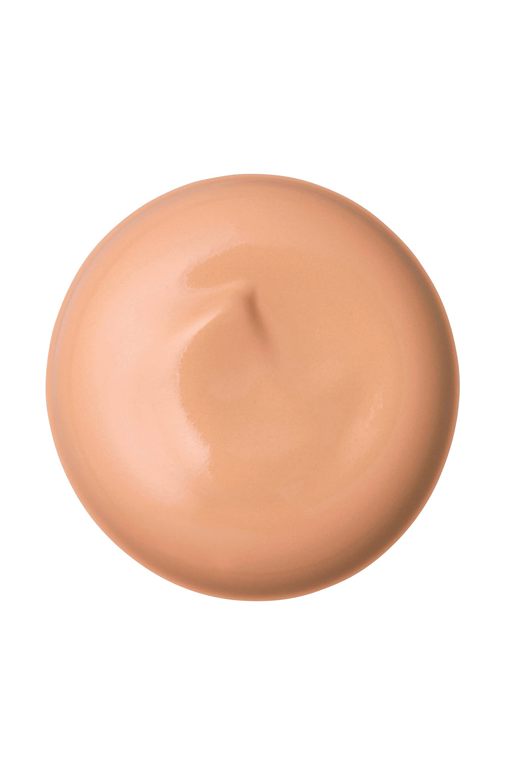 Cle de Peau Radiant Cream Foundation pump detail shows controlled application for smooth coverage.
