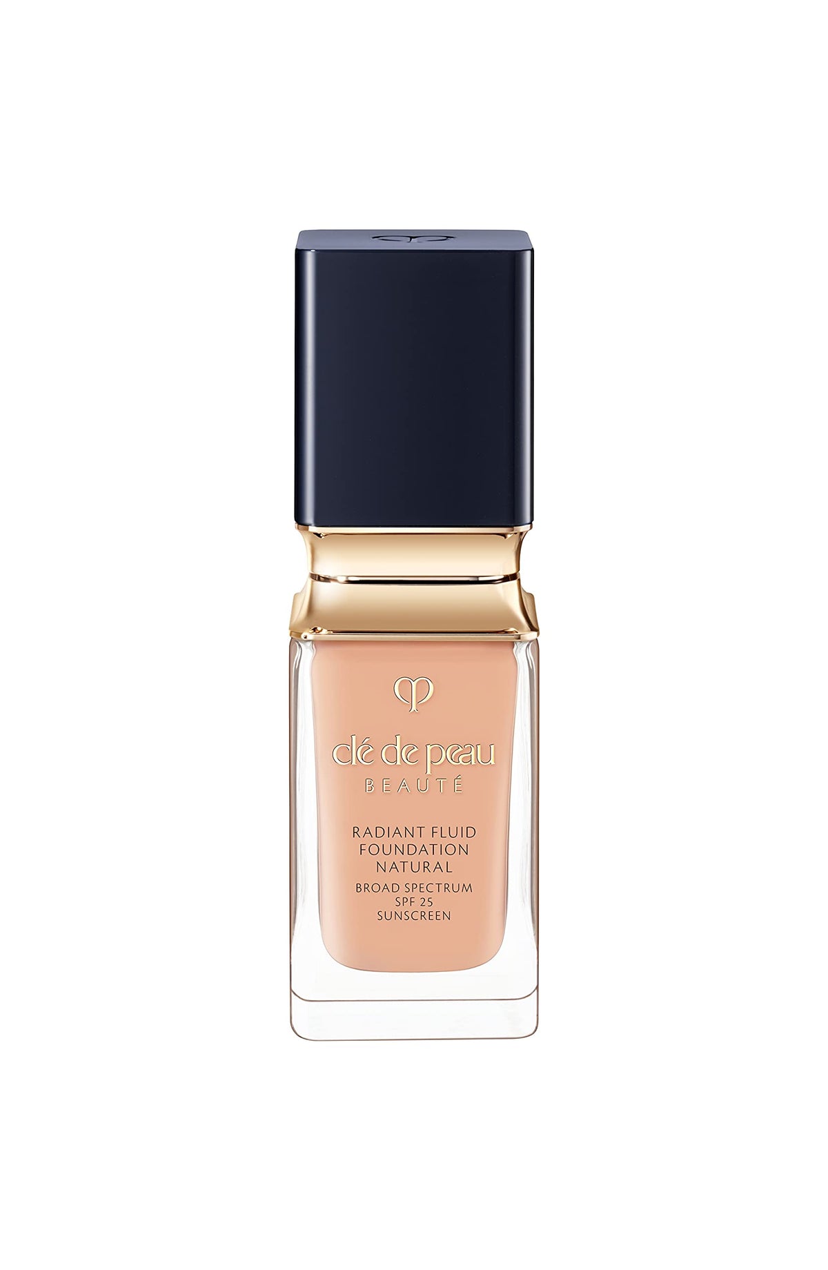 Clé de Peau Radiant Fluid Foundation bottle closeup showing luxurious packaging and luminous finish
