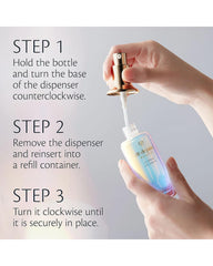 Clé de Peau Serum Refill with Radiant Lily Concentrate detail suggesting brightening hydration.