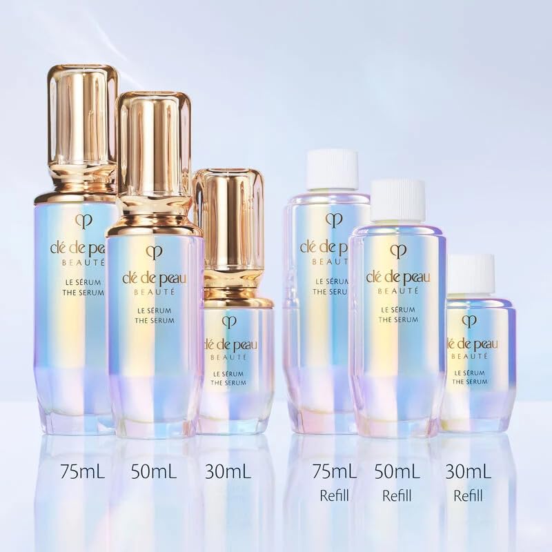 Clé de Peau The Serum in a morning routine setup for a radiant start.