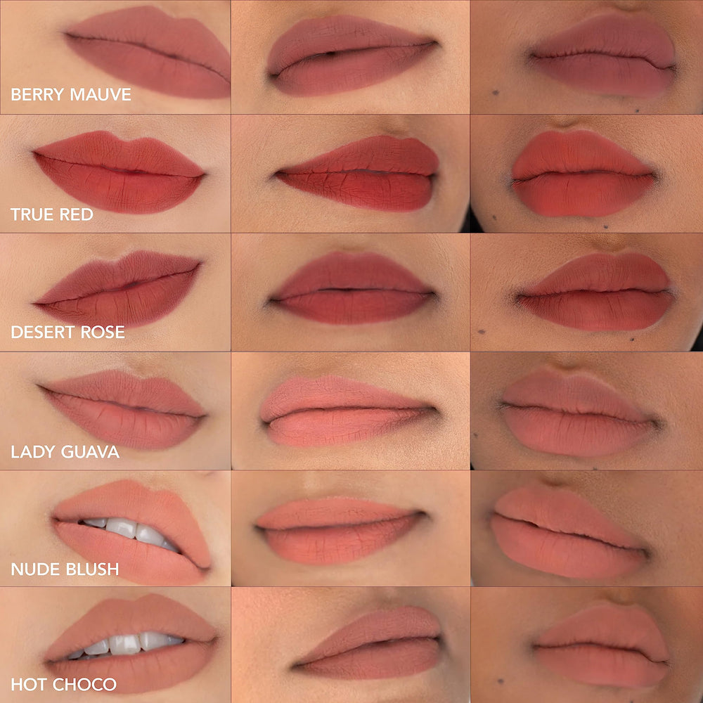 CLE Melting Lip Powder Desert Rose compact and cap for travel use
