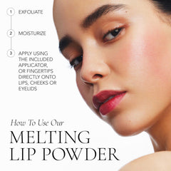 CLE Lip Powder Tint applied on eyes for a coordinated color pop