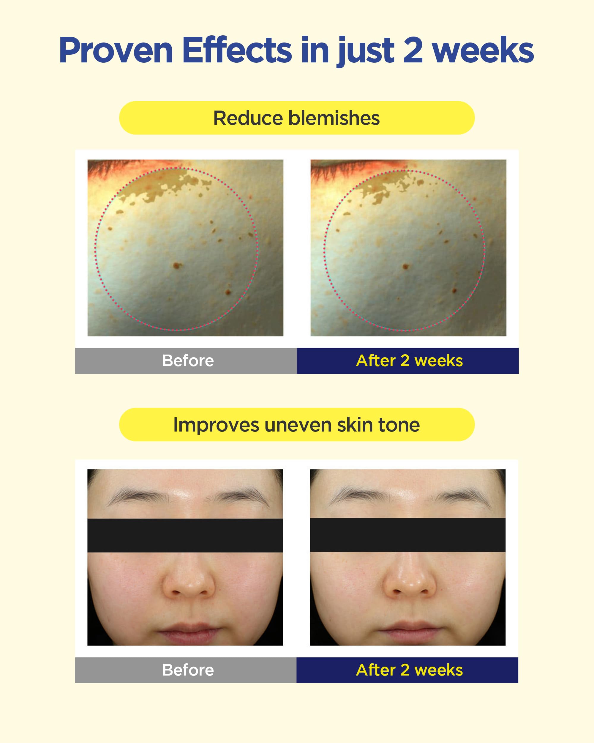CLEADERM Vita C Teca mask close-up showing even-toned glow