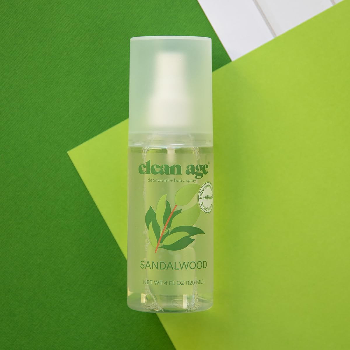 AHA-fruit-sugarcane ingredient detail for Clean Age exfoliating action after activity