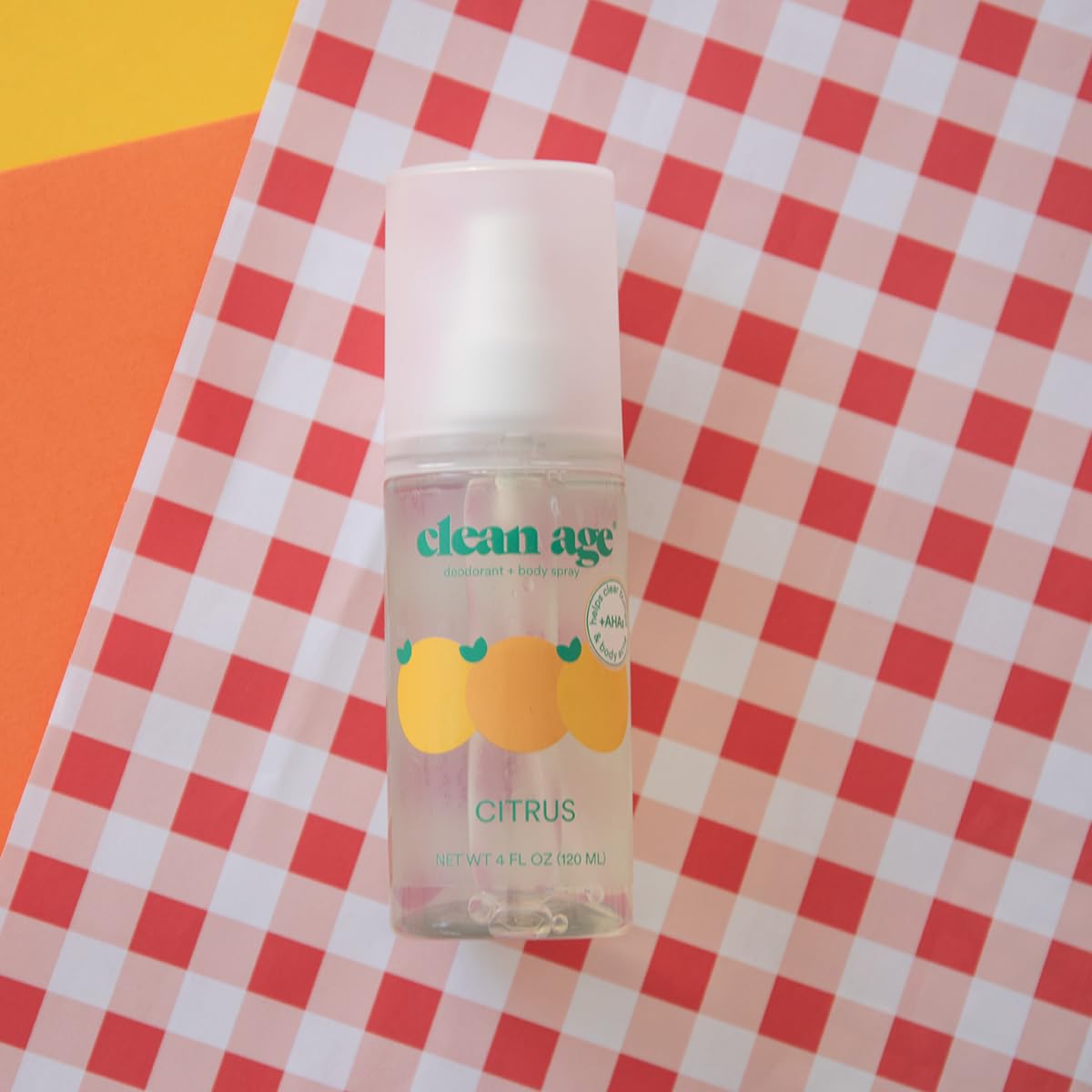 Clean Age cruelty-free logo on product packaging