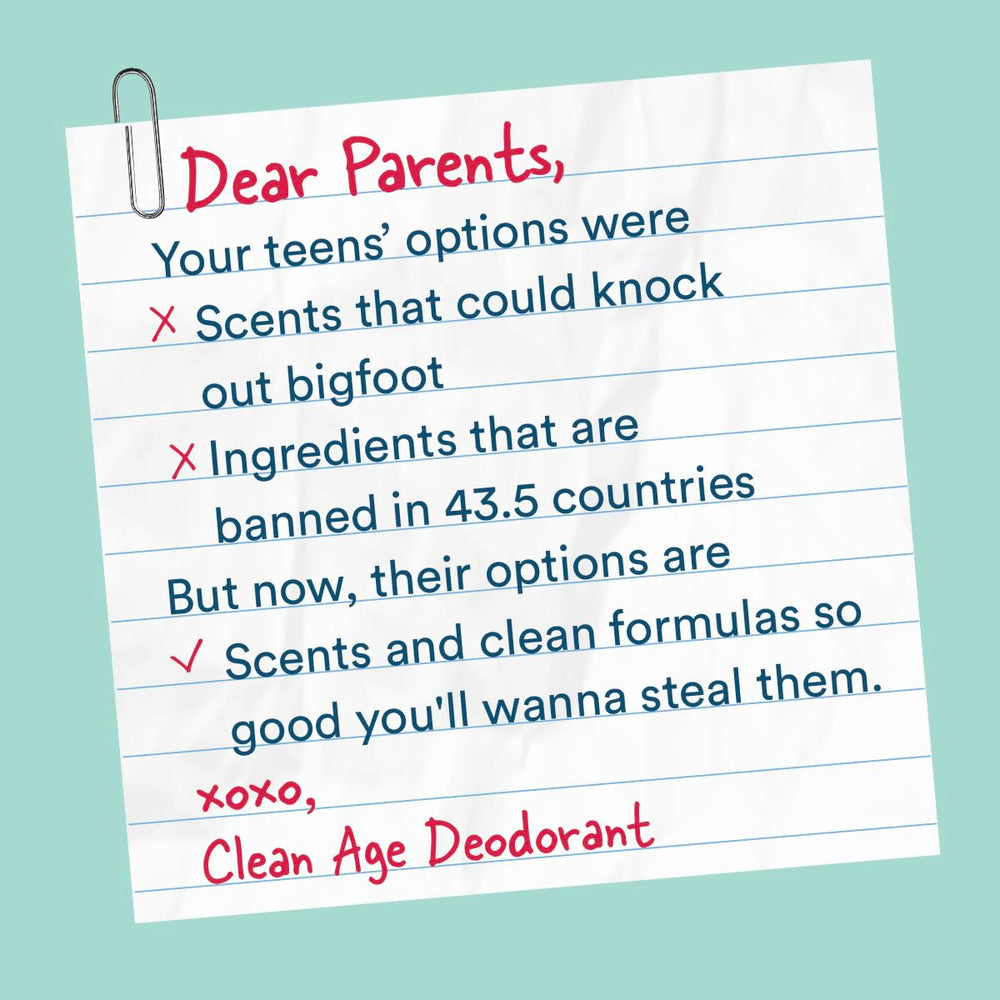 Clean Age gender-inclusive-kids-spray suits teen girls and boys.