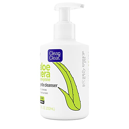 Clean & Clear Aloe Vera Gentle Cleanser moisturizer-pairing image hints at pair care
