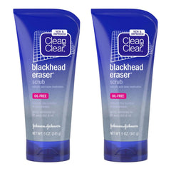 Close-up of Clean and Clear salicylic acid 2% label highlighting acne-fighting formula.