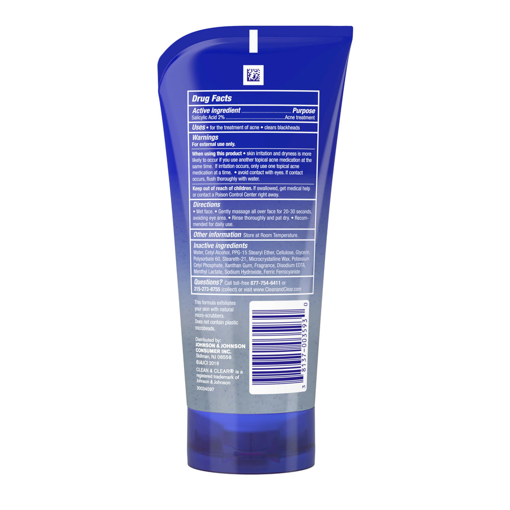 Close-up of improved skin texture after cleansing with Clean and Clear.