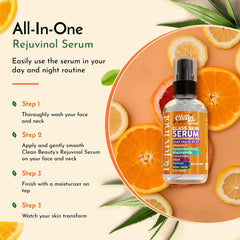 Clean Beauty snail mucin serum application on skin with fast absorption.