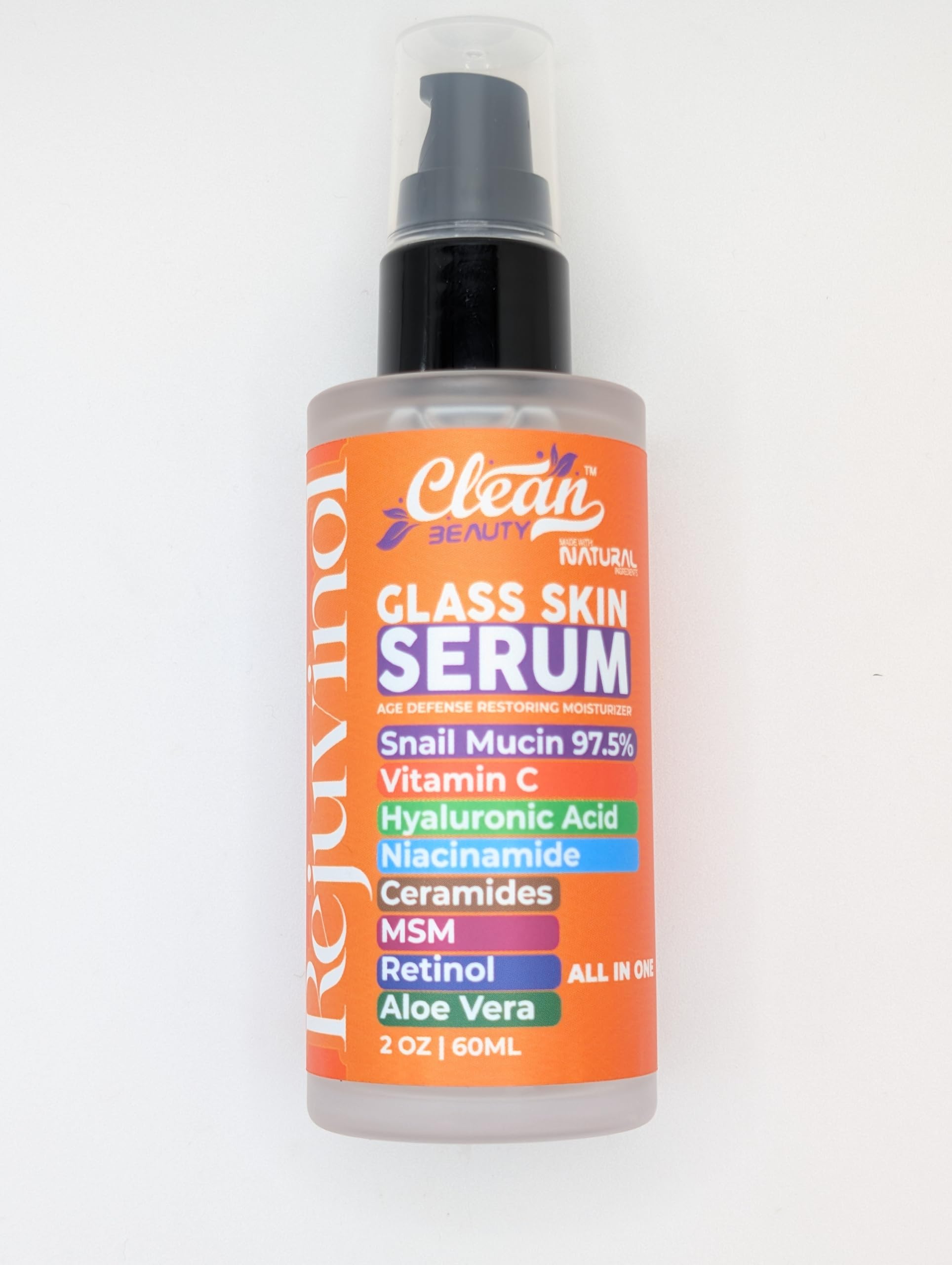 Clean Beauty snail mucin serum hydration boost for moisturized skin.