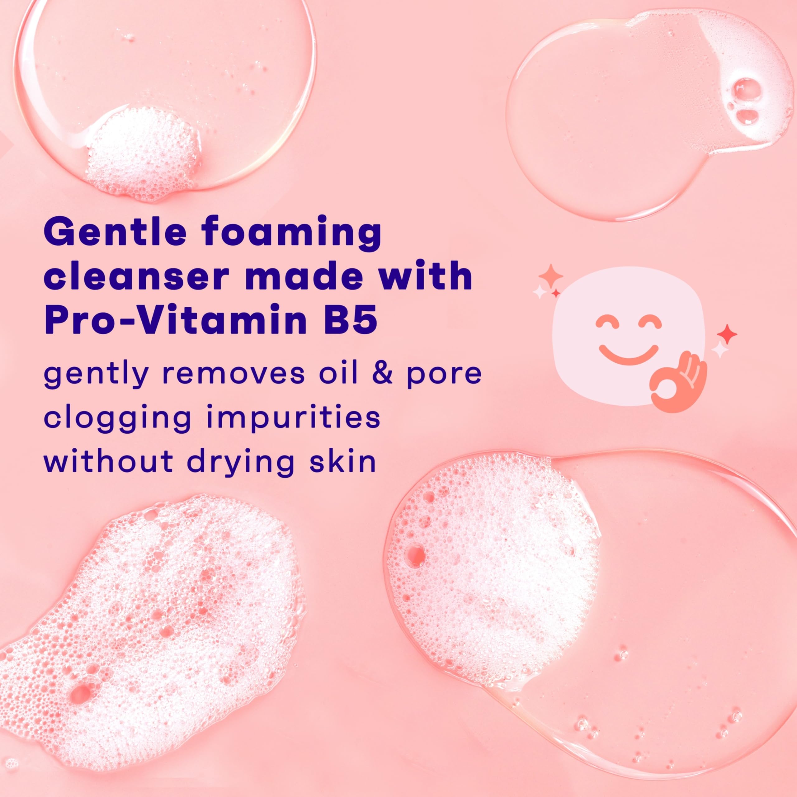 Clean & Clear Essentials sensitive-skin application in routine emphasizes non-drying cleanse.
