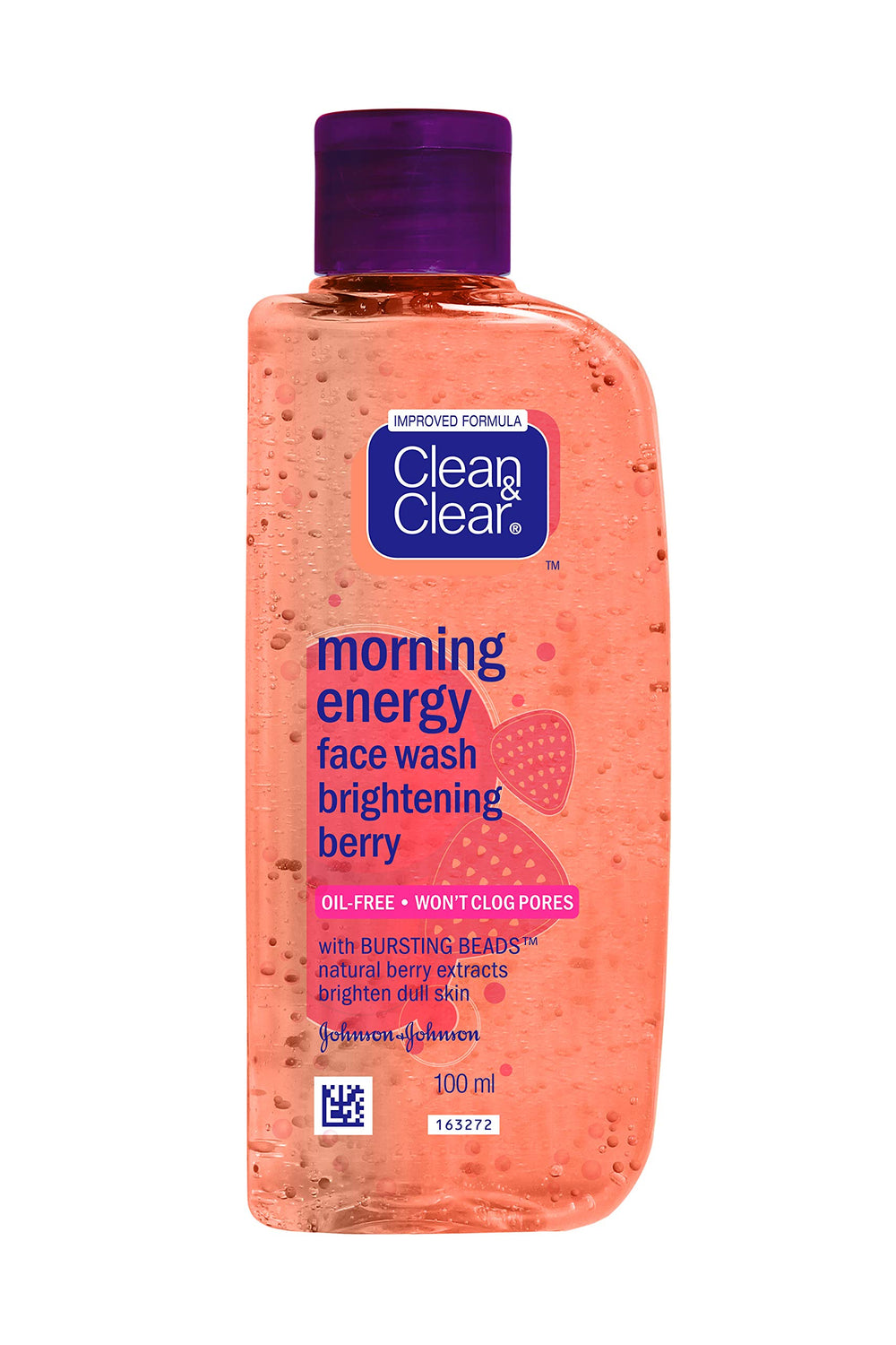 Clean and Clear Morning Energy Berry Face Wash bottle for a refreshing morning routine