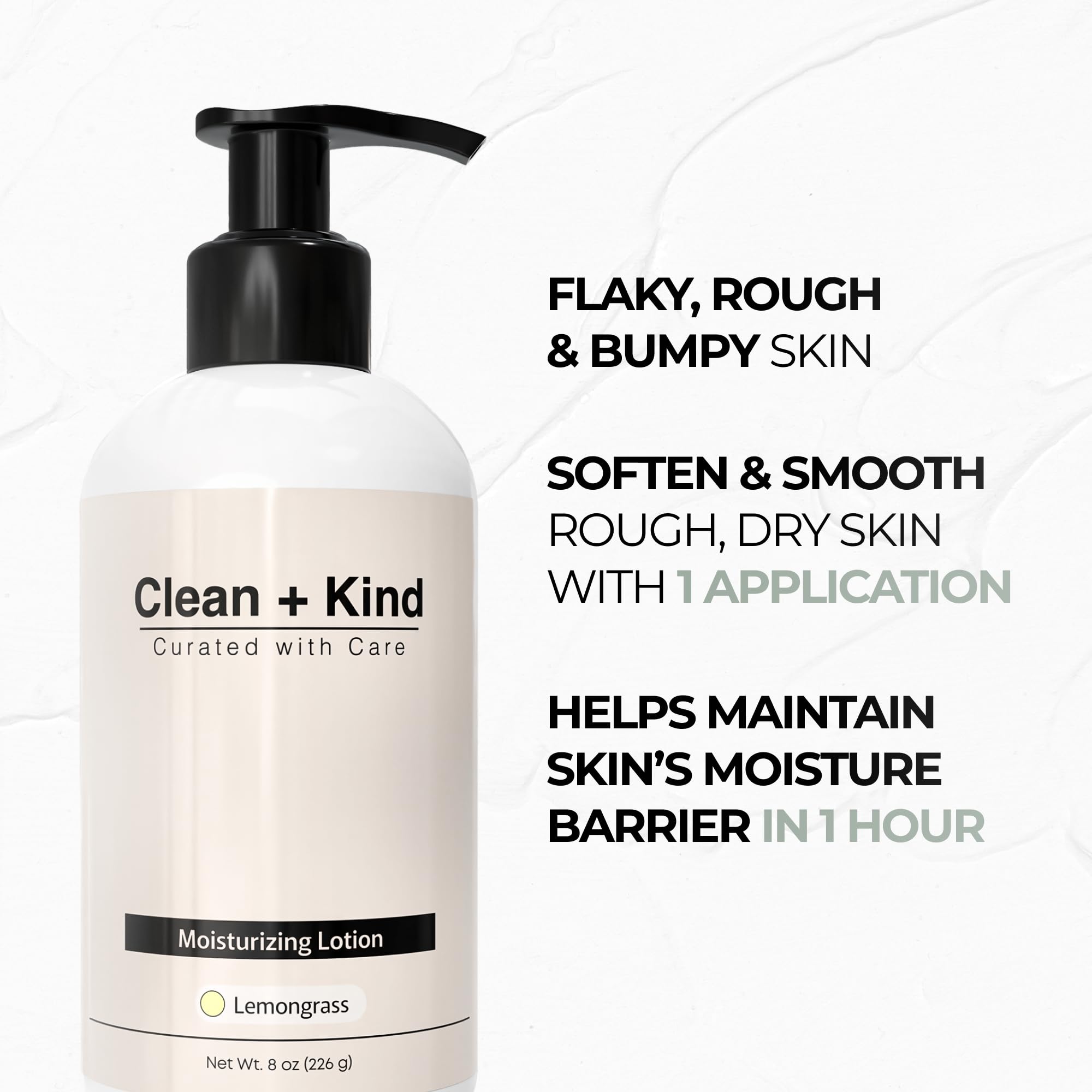 Clean + Kind Tallow hand application demonstrating quick absorption.