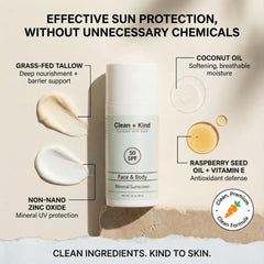 Application on the face demonstrates easy blend and a non-greasy finish.