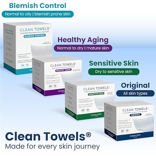 Travel-friendly Clean Skin Club Clean Towels XL pack for on-the-go care.