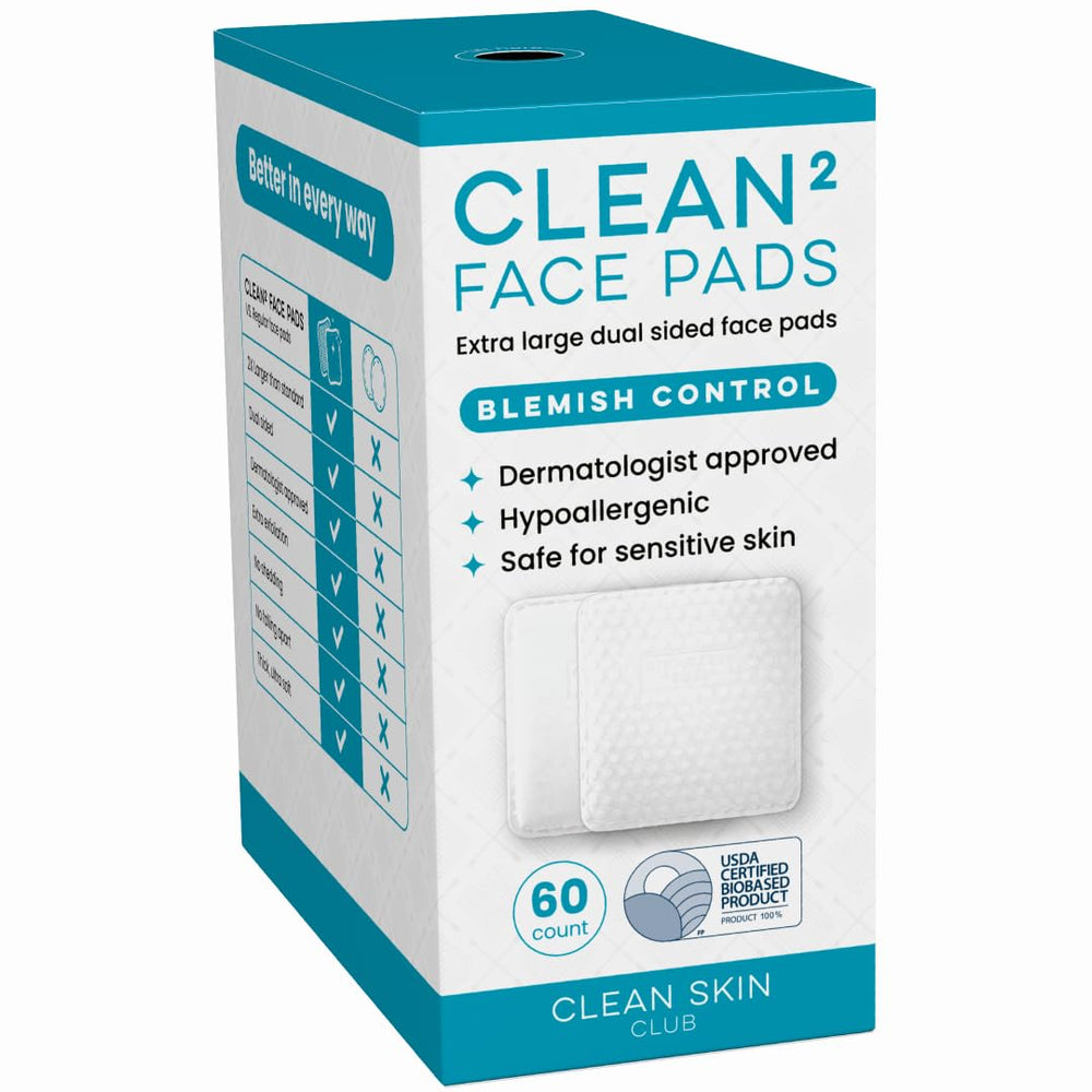 Clean Skin Club Clean² Blemish Control box front for gentle daily cleansing.