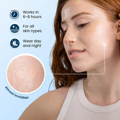 DermaDot hydrocolloid patch packaging shown for vegan skincare