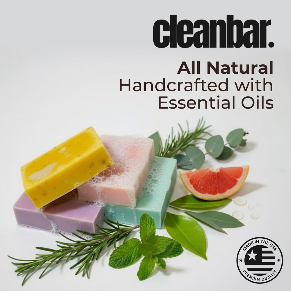 Cleanbar suds in a shower scene demonstrating moisturizing cleanse for soft skin.