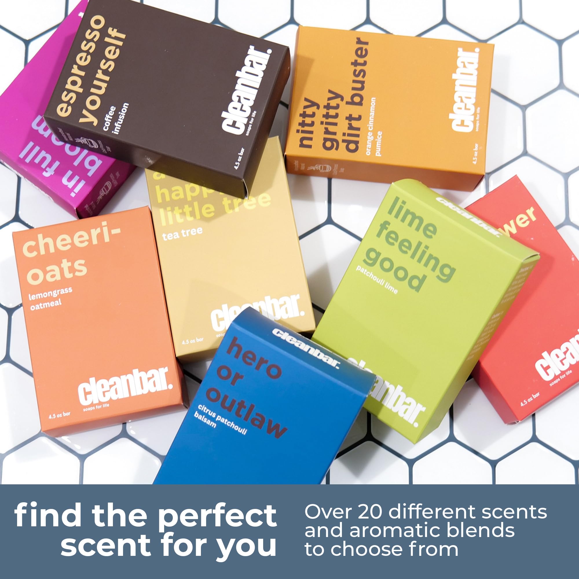 Cleanbar Time to Chillax lavender bar soap for a calming, gentle cleanse.
