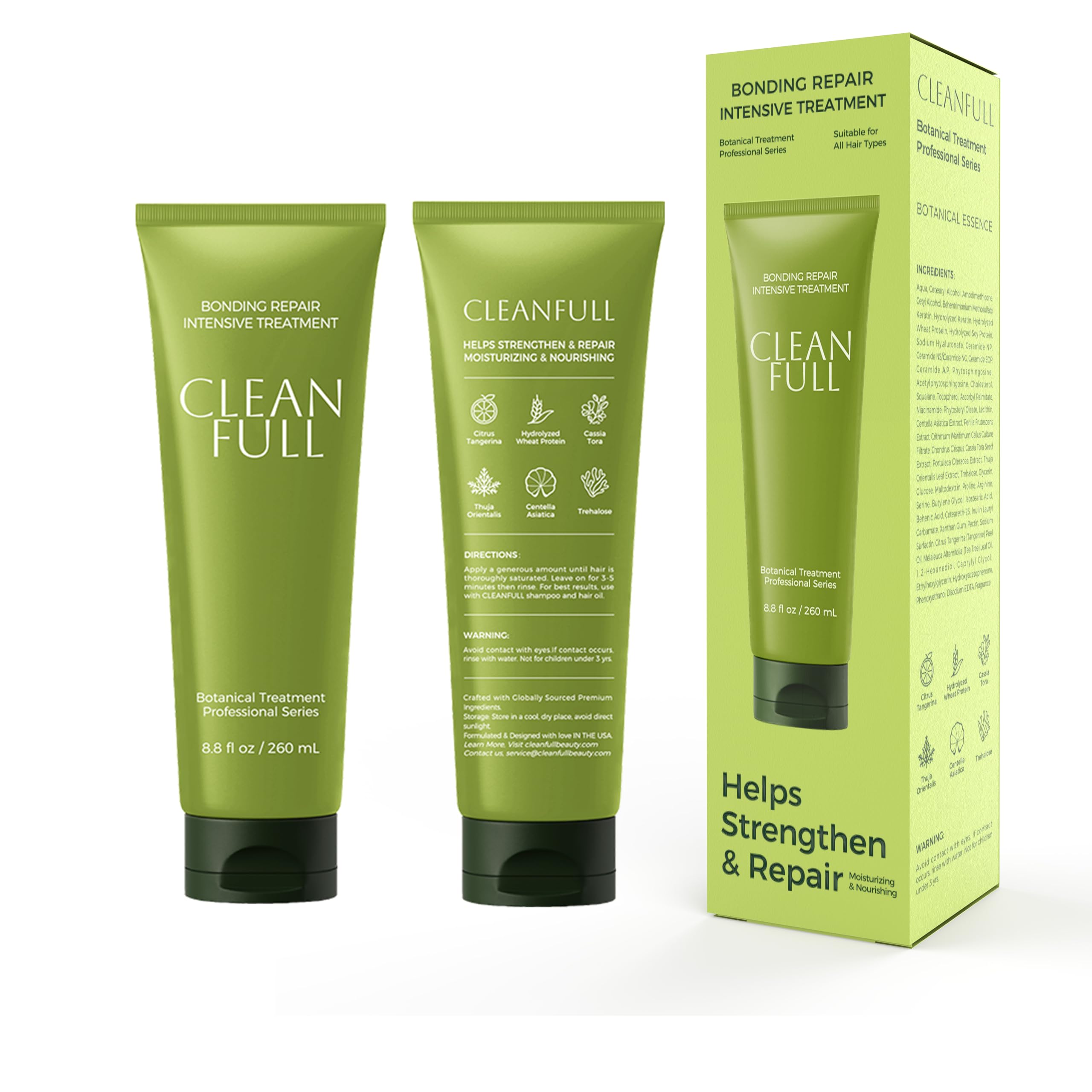 CLEANFULL Hydrate Soft Conditioner after-use hair delivering detangled shine and smoothness.