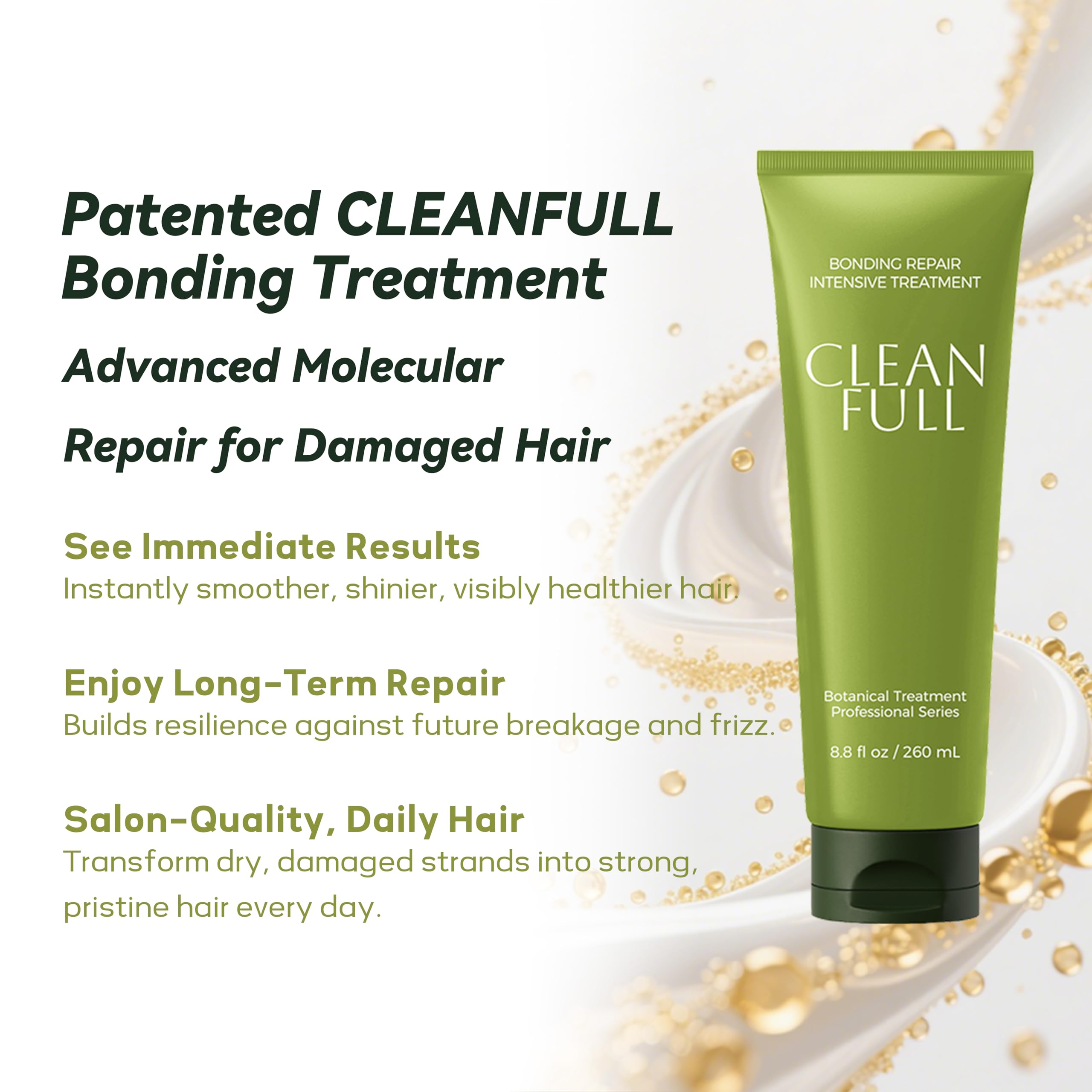 CLEANFULL Hydrate Soft Conditioner rinsing, demonstrating silky slip and smooth finish.