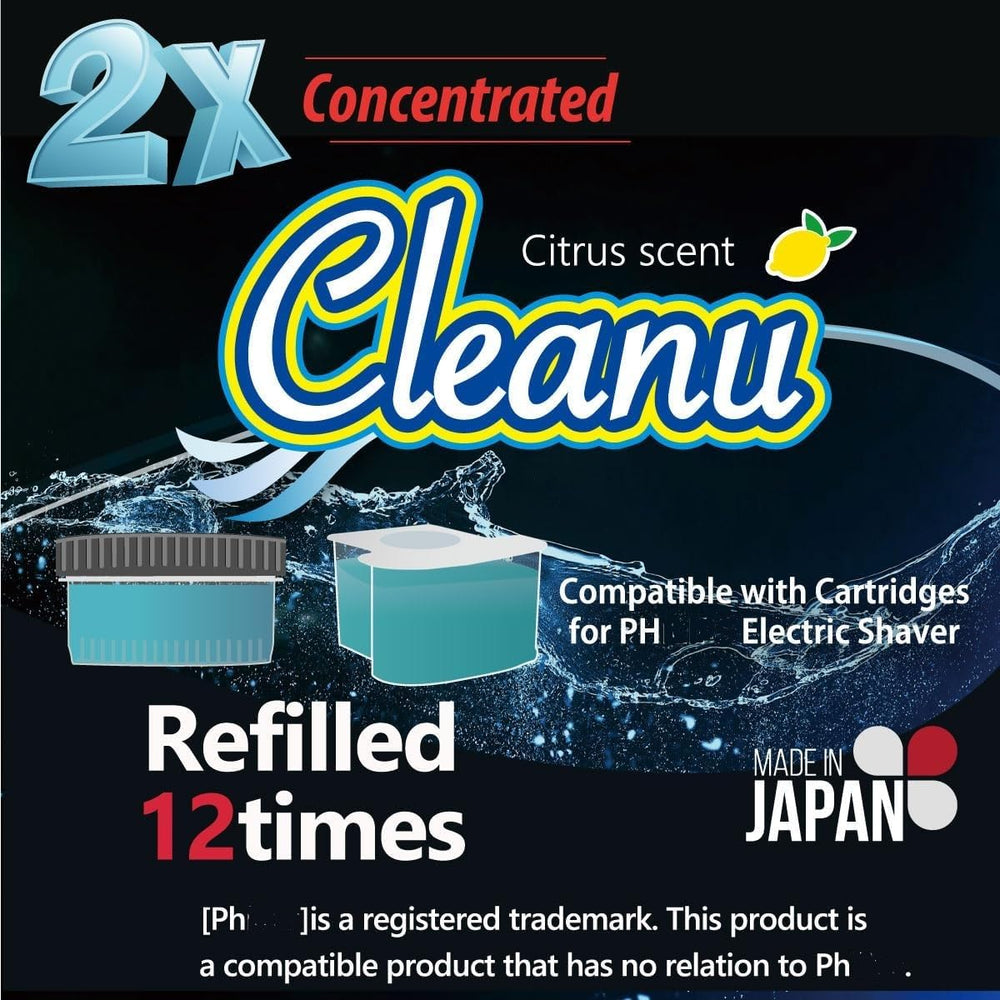 Cleanu citrus-scent keeps shavers fresh and odor-free.