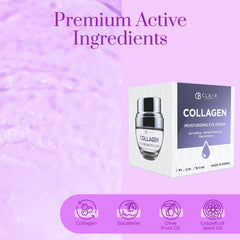 Gently applying Clear Beauty Collagen Eye Cream under the eye