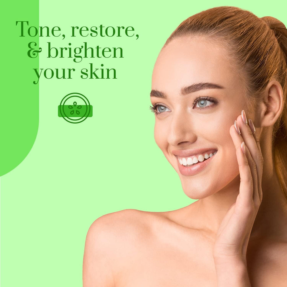 Spa-like setup featuring Clear Beauty cucumber aloe mask for daily care