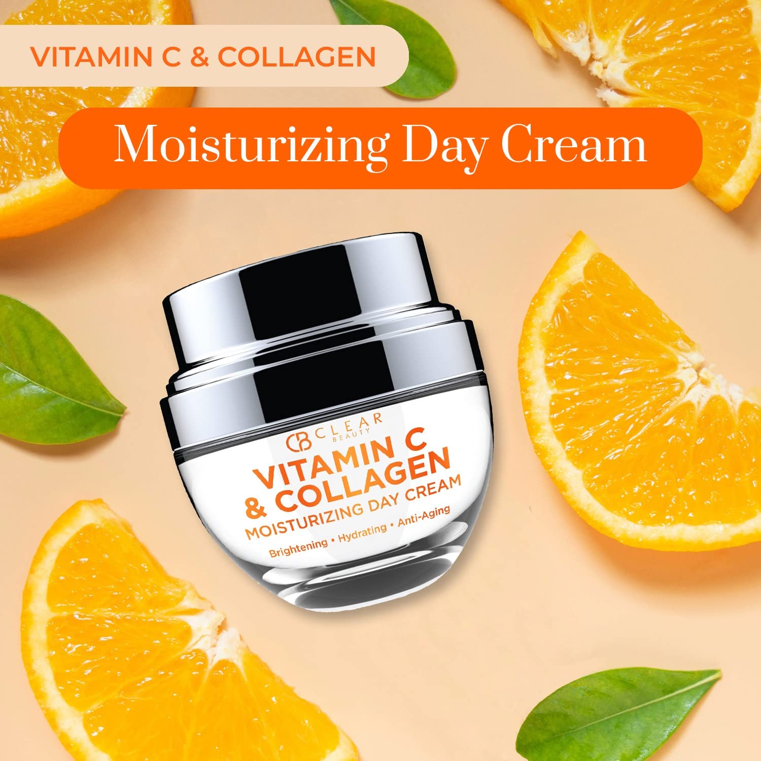 Dermatologist-tested Clear Beauty moisturizer packaging for sensitive skin