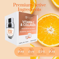 Dispensing bottle of Clear Beauty moisturizer ready for easy application