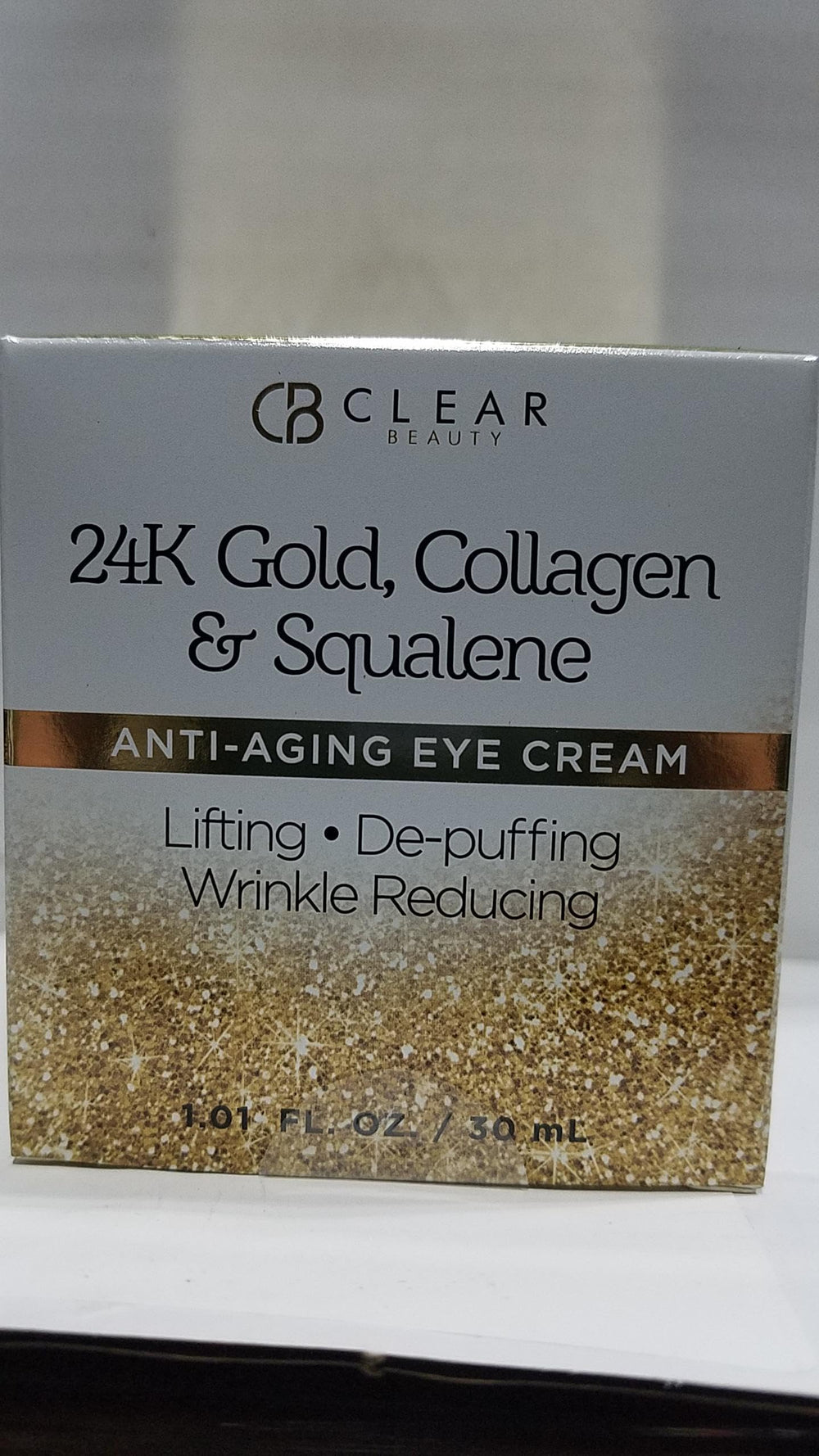 1 Fl Oz Clear Beauty jar shown for convenient daily dosing.
