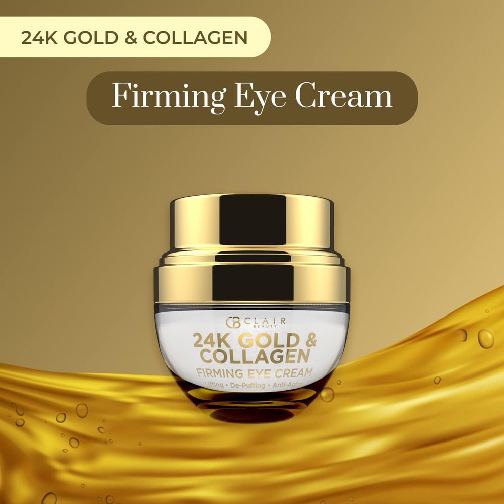 Close-up of Clear Beauty eye cream texture for deep hydration and smooth application.