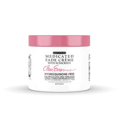 Clear Essence Exclusive Medicated Fade Creme bottle on vanity for evening skin tone