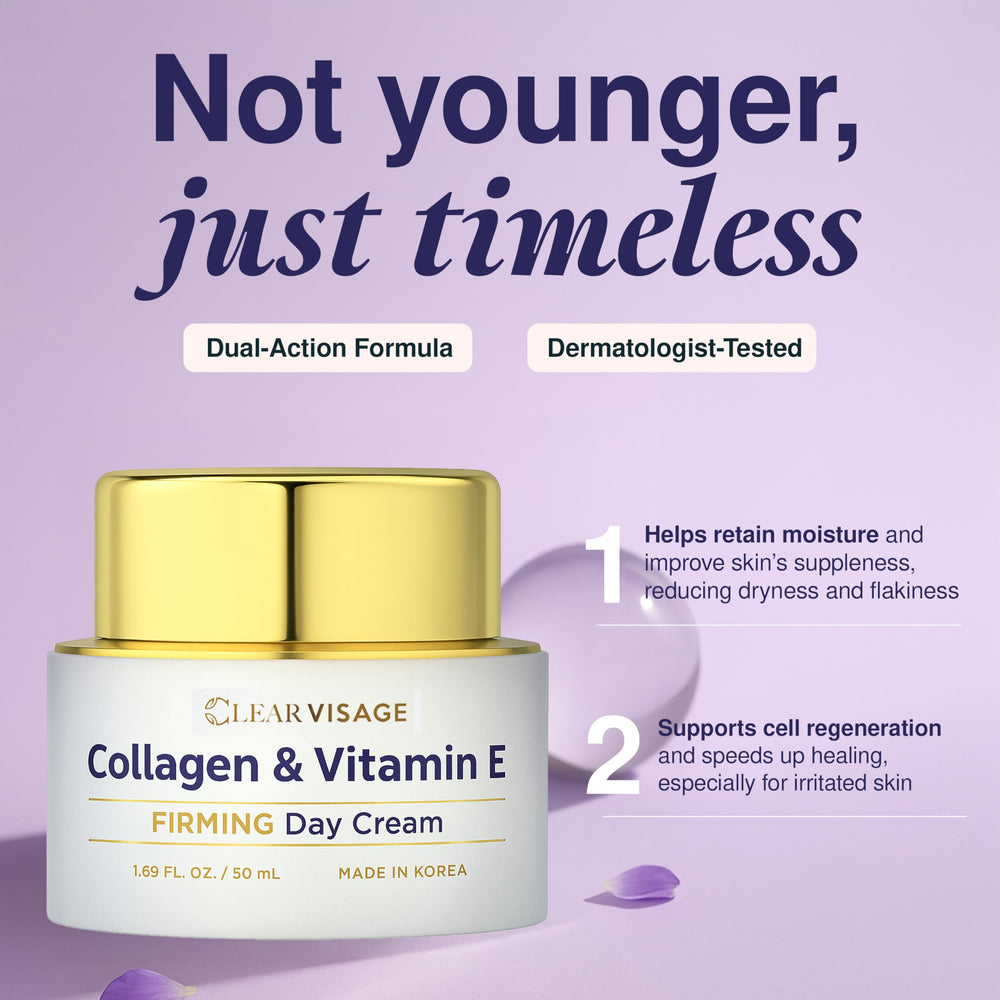 Clear Visage ingredients featuring hyaluronic acid and glycerin for hydration