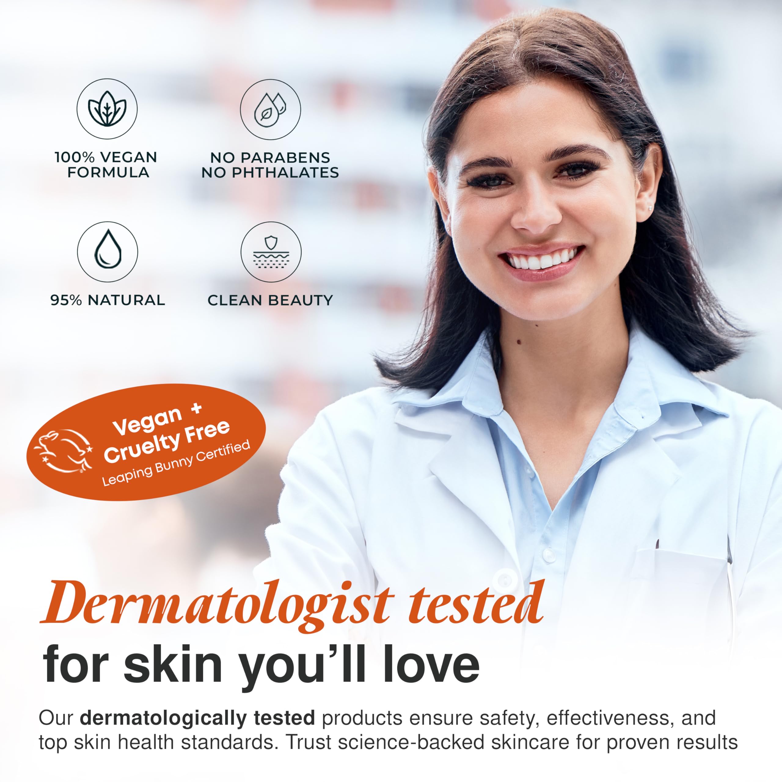 Clear Visage Korean skincare heritage with dermatologist-tested credentials.
