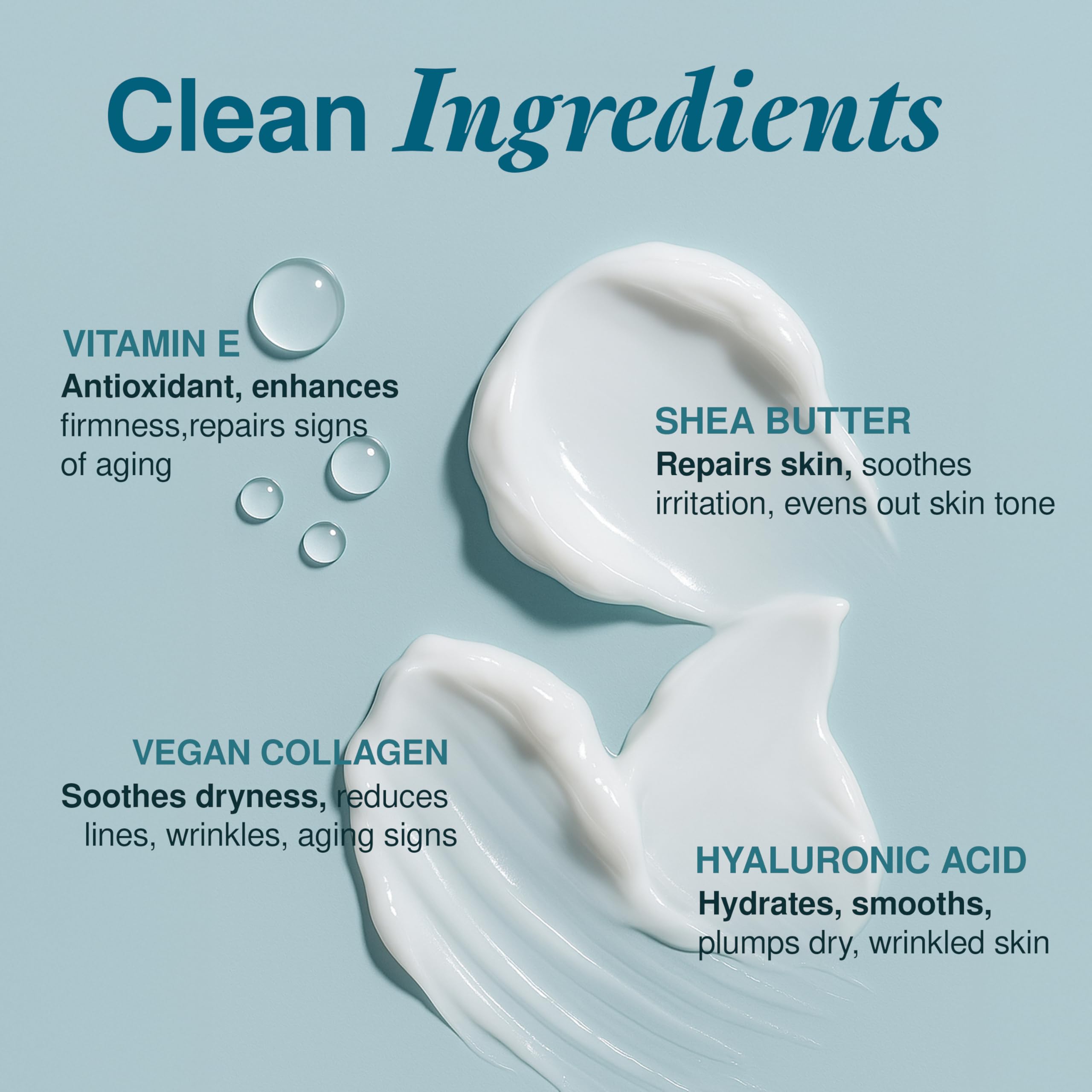 Clear Visage label highlights natural ingredients and dermatologist-tested formula.