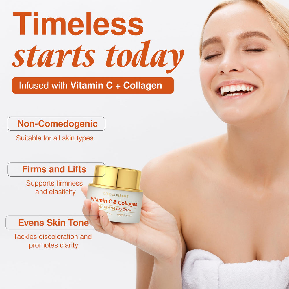 Clear Visage moisturizer under makeup, creating a hydrated base.