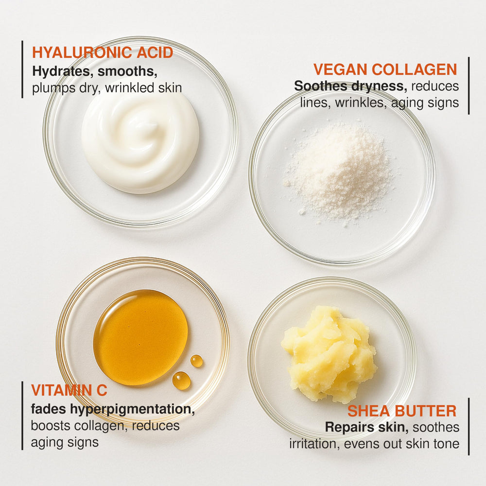 Clear Visage vegan cruelty-free seal signaling clean beauty.