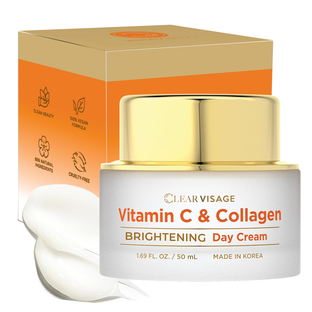 Clear Visage moisturizer bottle for daily hydration and refreshed look.