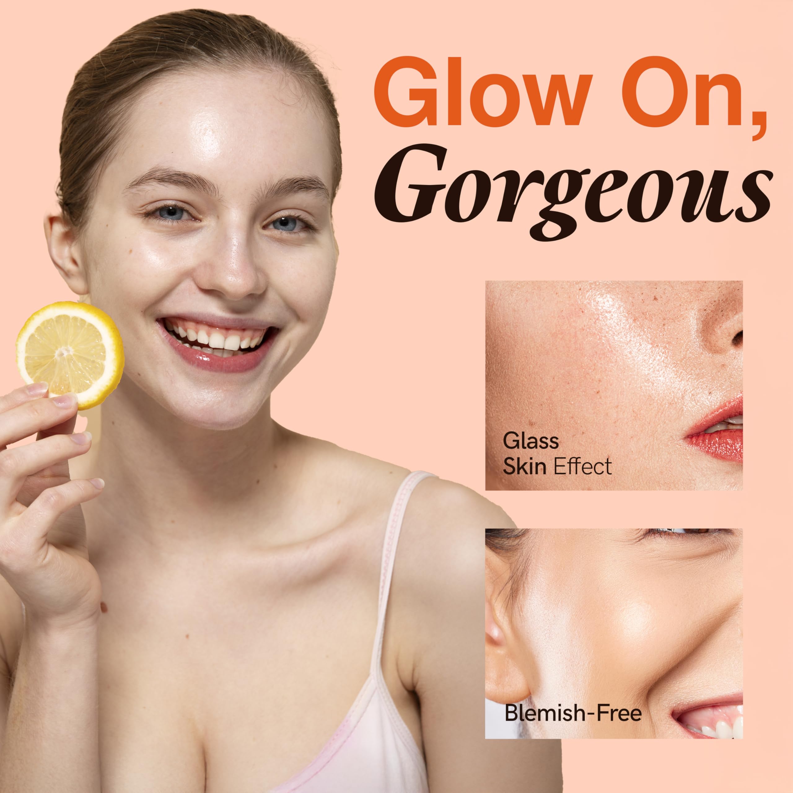 Clear Visage serum texture swirl suggests a lightweight, non-greasy feel