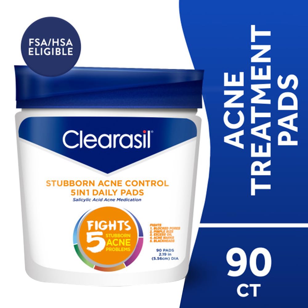 Clearasil packs contrôle acne 5-en-1 réduit l’excès de sébum