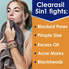 Close-up of Clearasil beads showing textured exfoliation action