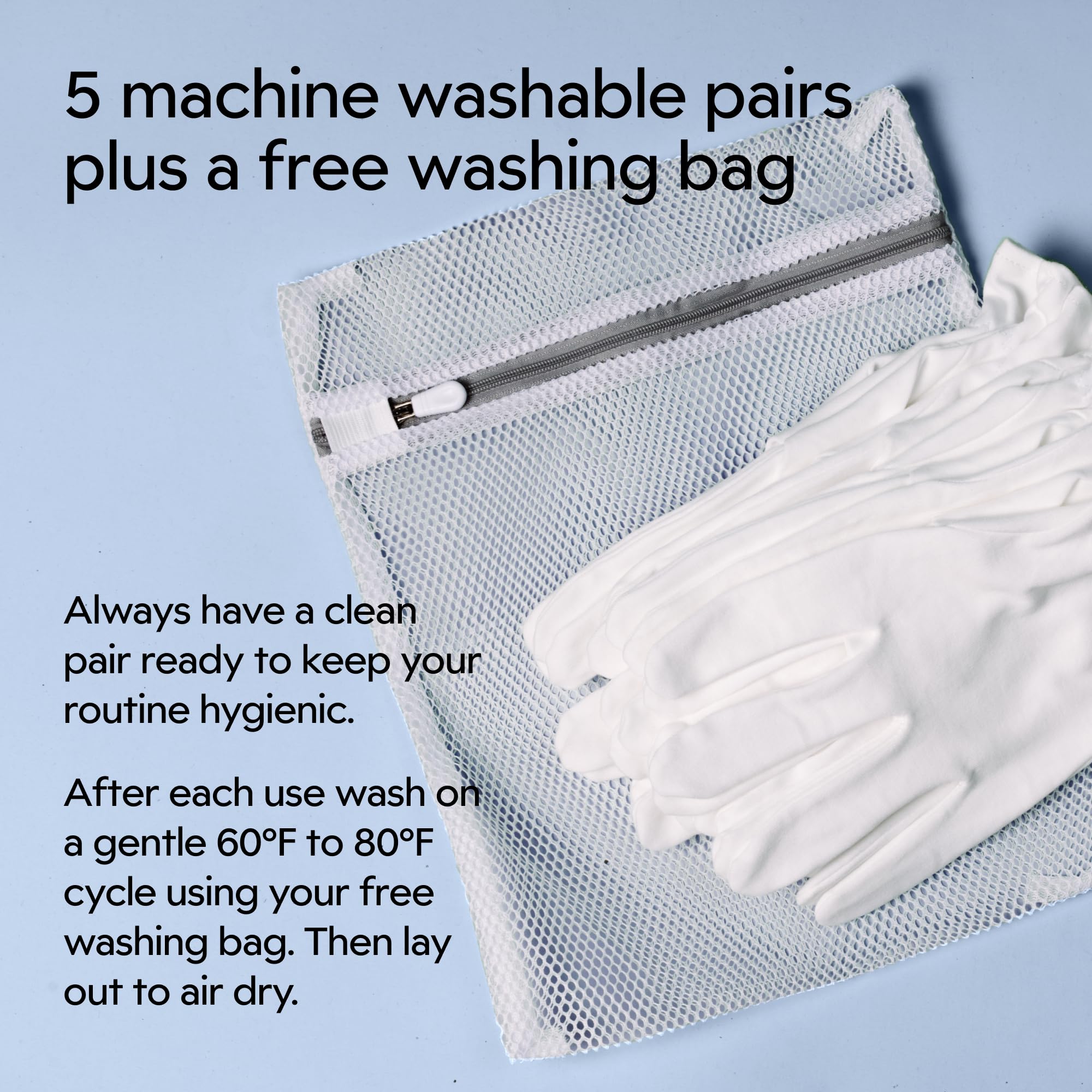 Evening skincare with Clearbody Organics gloves highlights a calm routine.