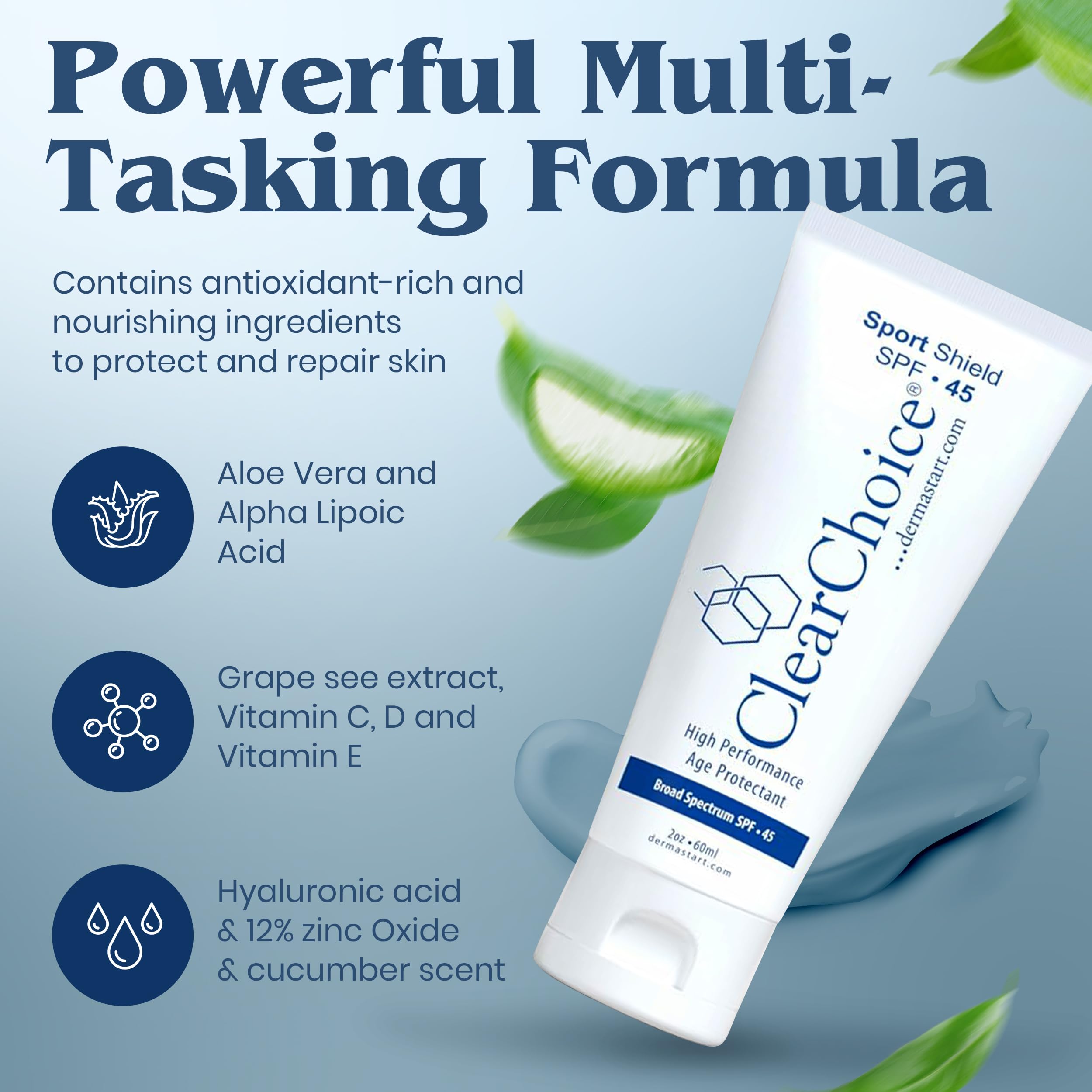 ClearChoice Sport Shield SPF 45 applied outdoors while exercising shows comfortable wear.