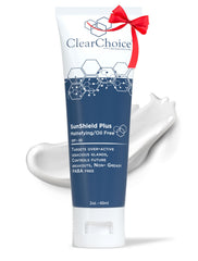 ClearChoice Sun Shield Plus tube front view for daily oil-control protection
